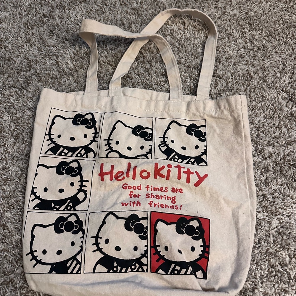 Hello Kitty Cream Tote Bag